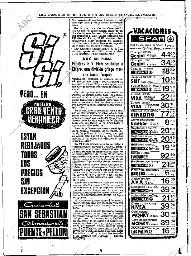 ABC SEVILLA 21-07-1974 página 22