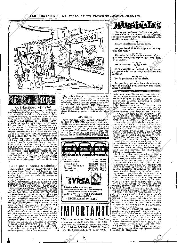 ABC SEVILLA 21-07-1974 página 33