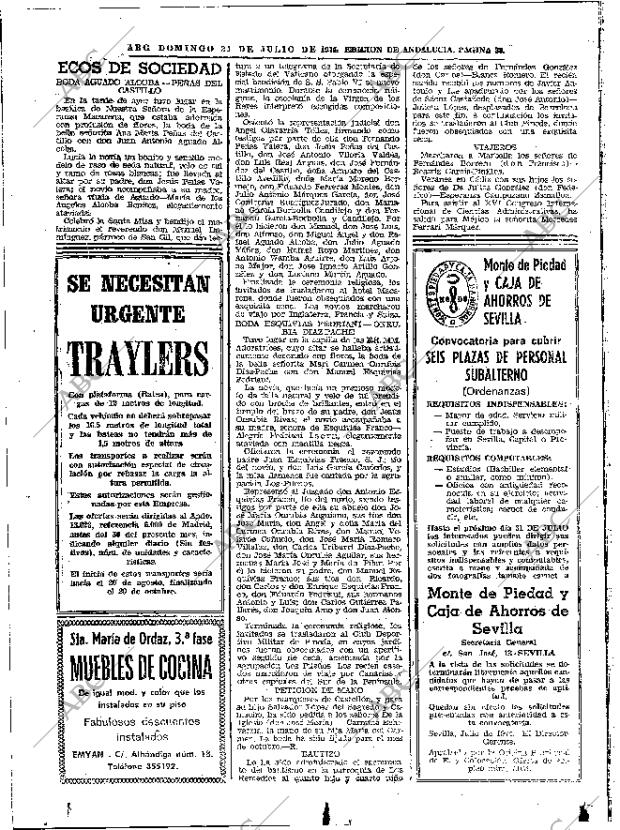 ABC SEVILLA 21-07-1974 página 38