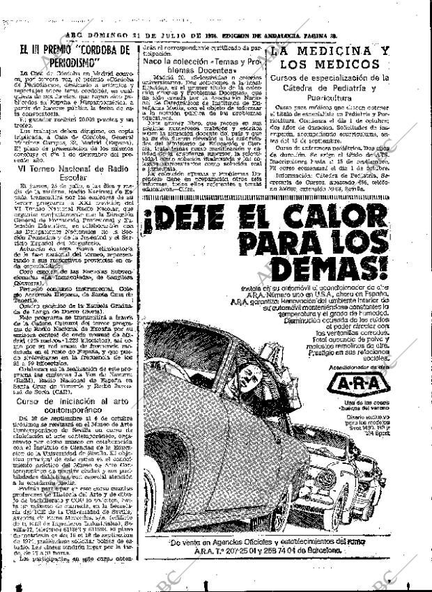 ABC SEVILLA 21-07-1974 página 39