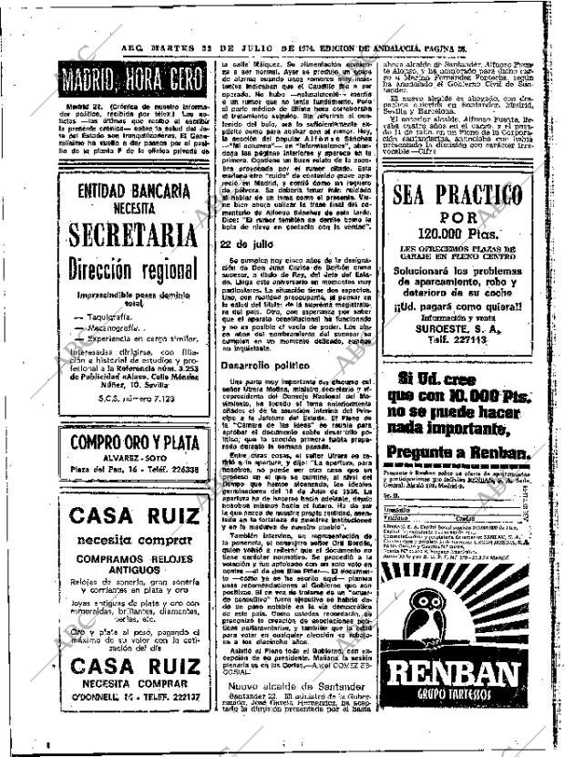 ABC SEVILLA 23-07-1974 página 26