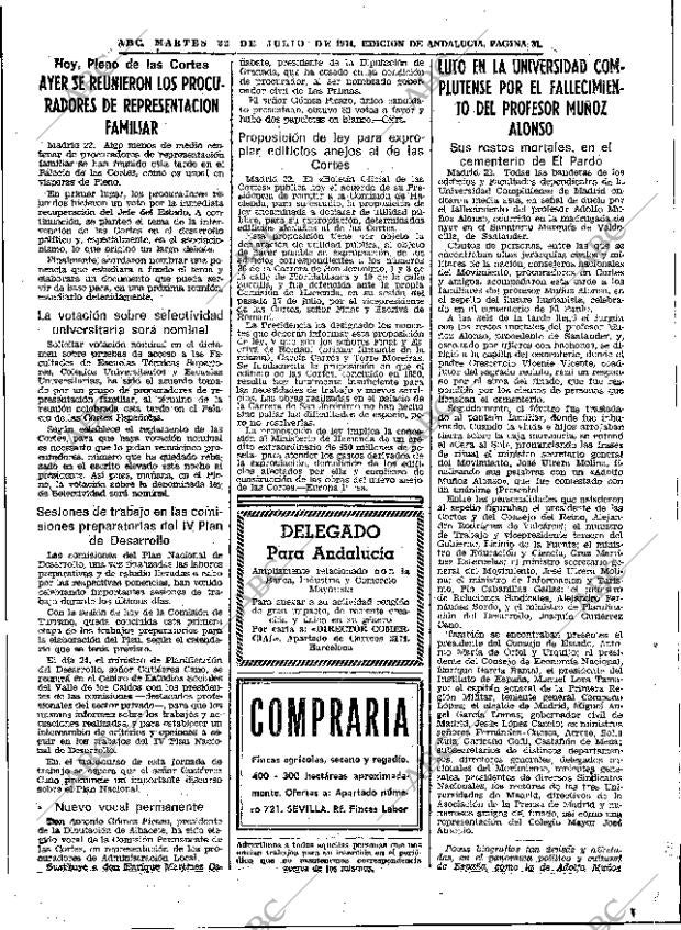 ABC SEVILLA 23-07-1974 página 31