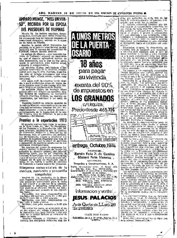 ABC SEVILLA 23-07-1974 página 46