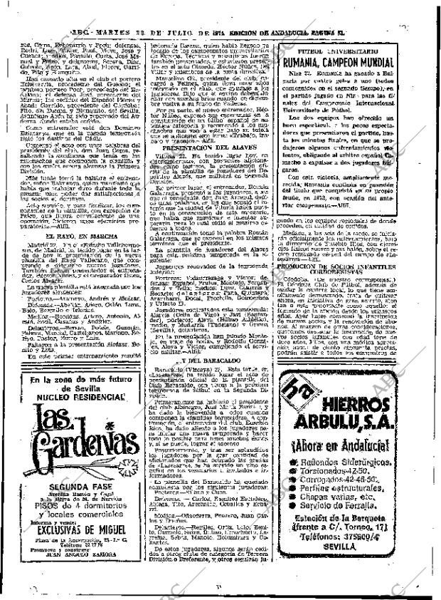 ABC SEVILLA 23-07-1974 página 51