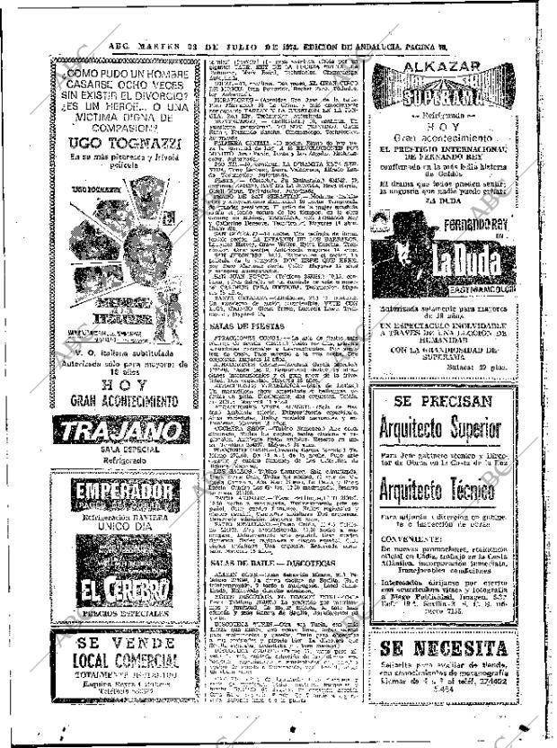 ABC SEVILLA 23-07-1974 página 70