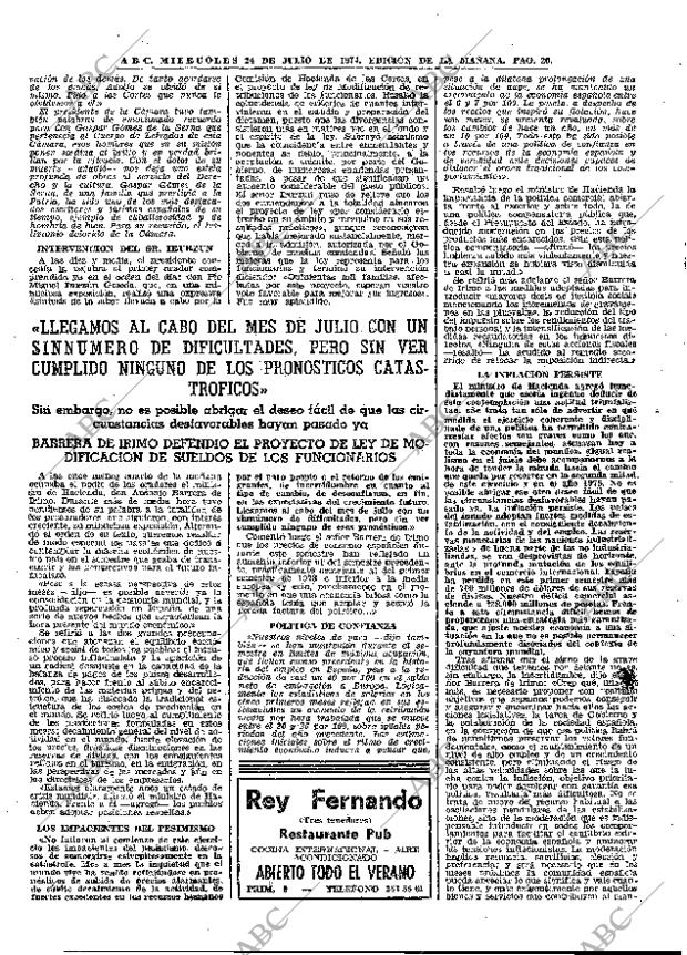 ABC MADRID 24-07-1974 página 20