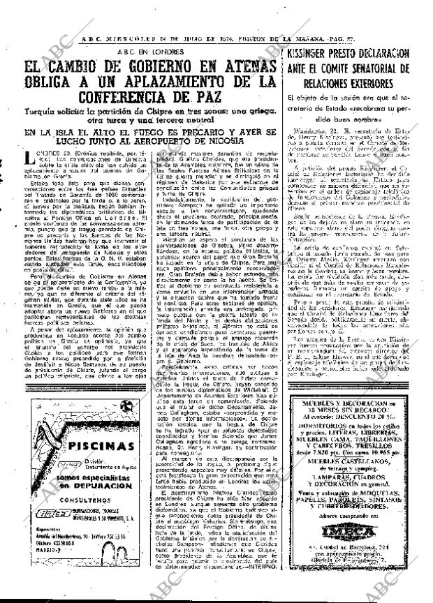 ABC MADRID 24-07-1974 página 27