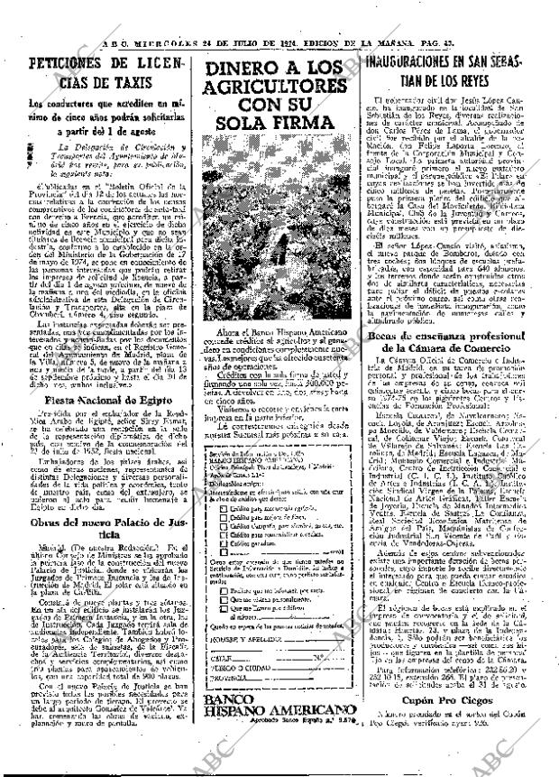 ABC MADRID 24-07-1974 página 43