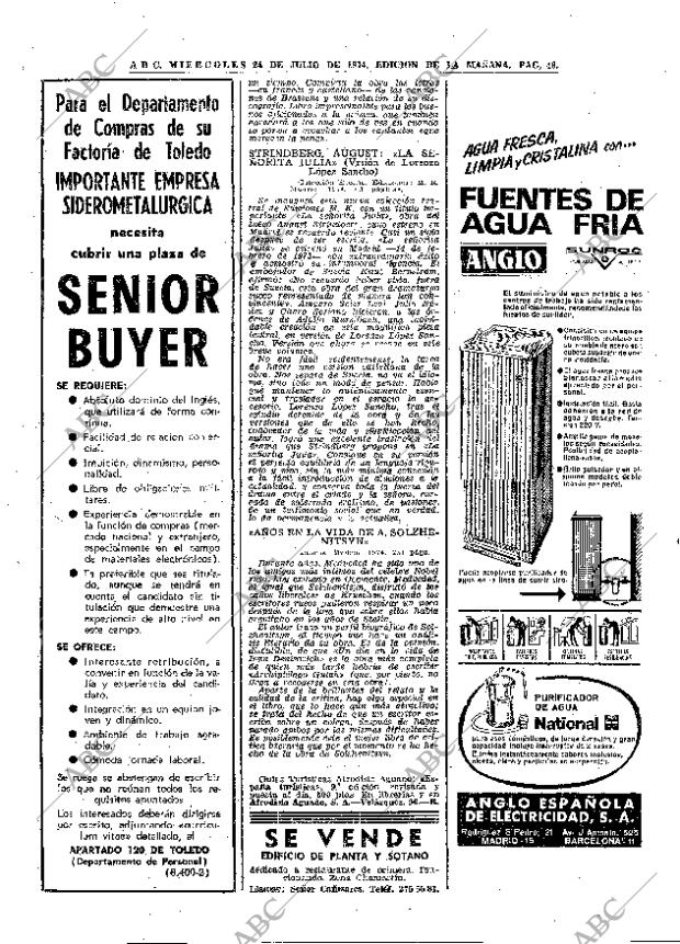 ABC MADRID 24-07-1974 página 48
