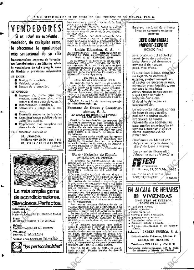 ABC MADRID 24-07-1974 página 60