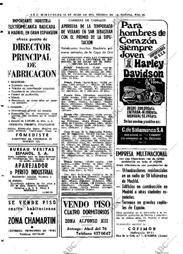 ABC MADRID 24-07-1974 página 66