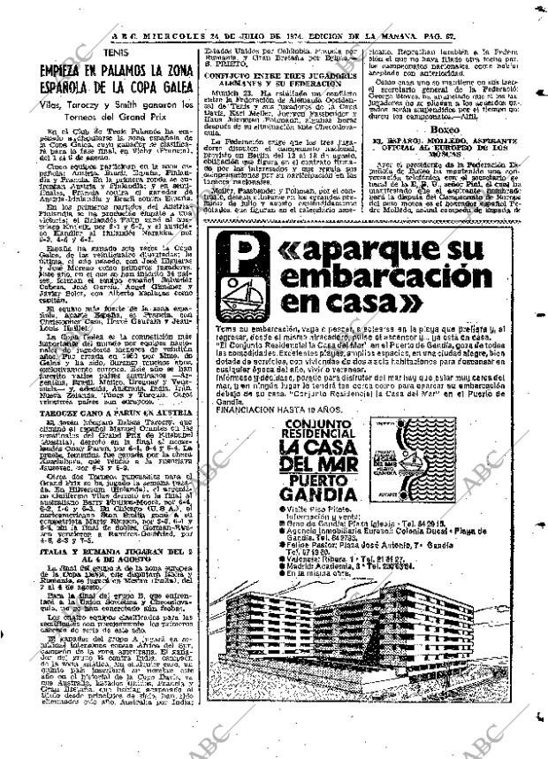 ABC MADRID 24-07-1974 página 67
