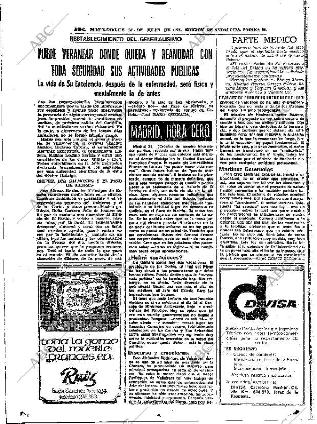 ABC SEVILLA 24-07-1974 página 32