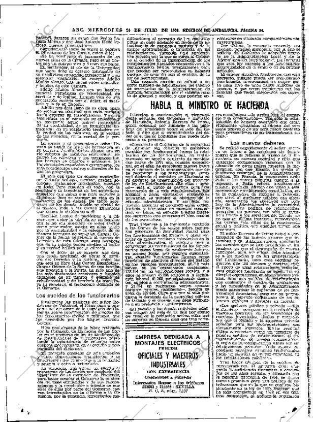 ABC SEVILLA 24-07-1974 página 34