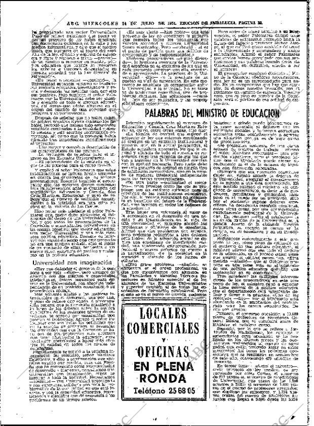 ABC SEVILLA 24-07-1974 página 36