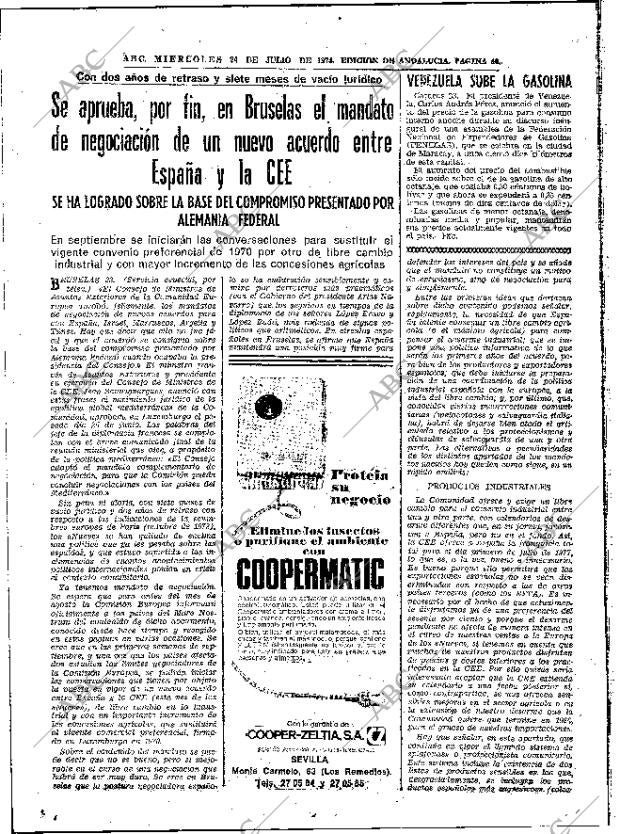 ABC SEVILLA 24-07-1974 página 40