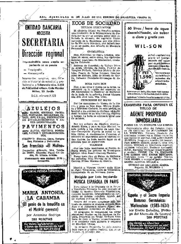 ABC SEVILLA 24-07-1974 página 56