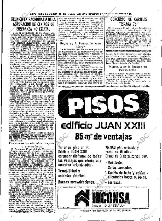 ABC SEVILLA 24-07-1974 página 57
