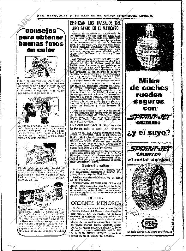 ABC SEVILLA 24-07-1974 página 58