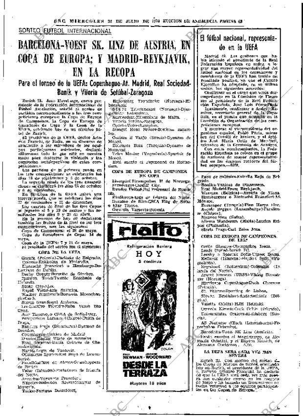 ABC SEVILLA 24-07-1974 página 63