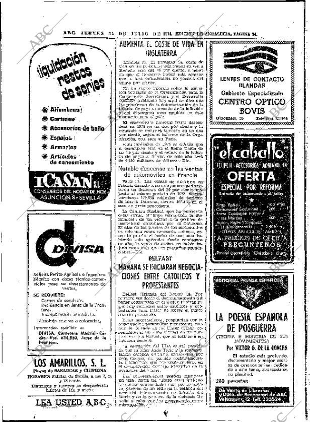 ABC SEVILLA 25-07-1974 página 34