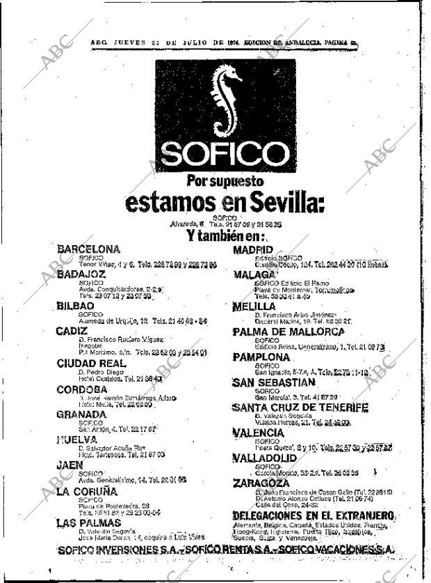 ABC SEVILLA 25-07-1974 página 46