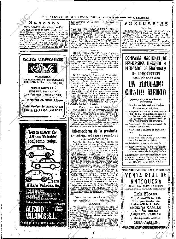 ABC SEVILLA 25-07-1974 página 52