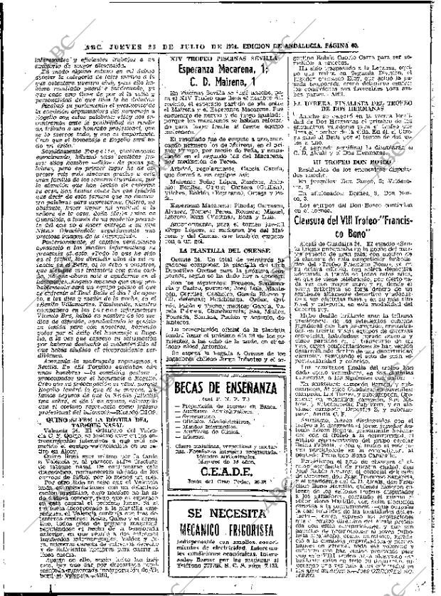 ABC SEVILLA 25-07-1974 página 60