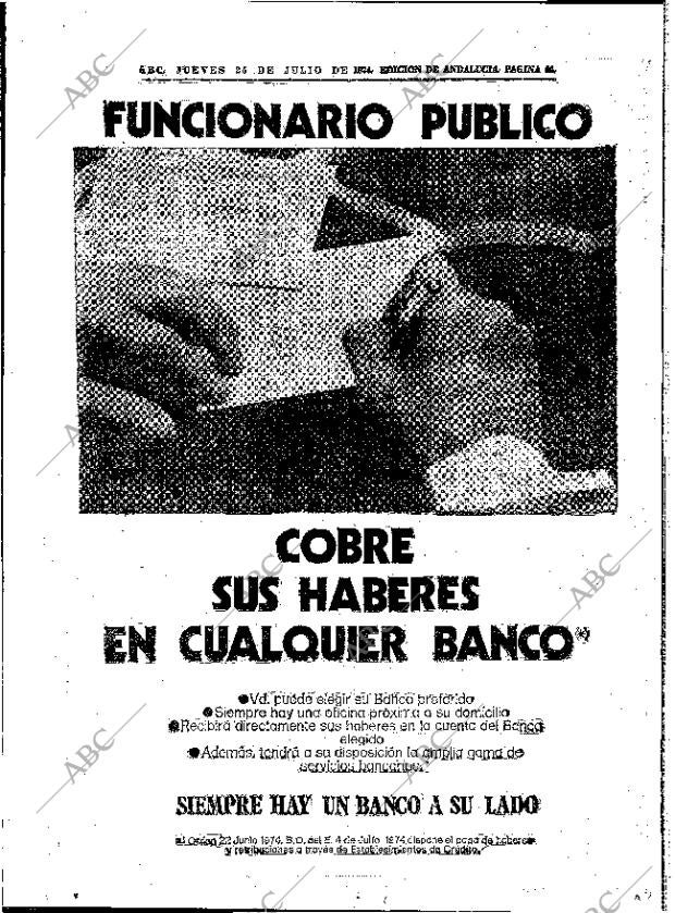 ABC SEVILLA 25-07-1974 página 64
