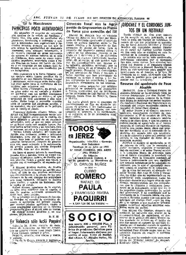 ABC SEVILLA 25-07-1974 página 65