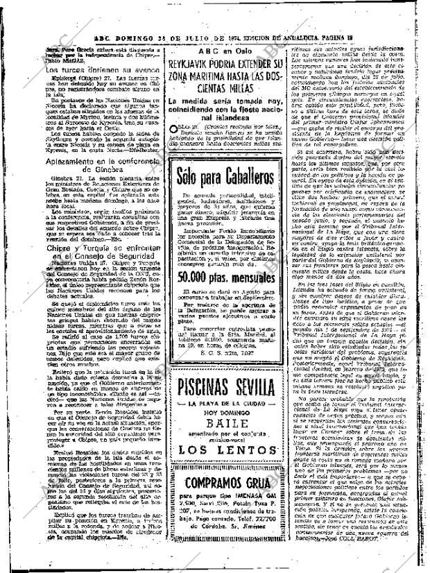 ABC SEVILLA 28-07-1974 página 16