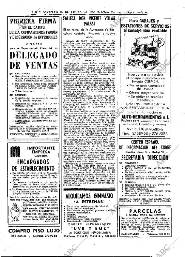 ABC MADRID 30-07-1974 página 44