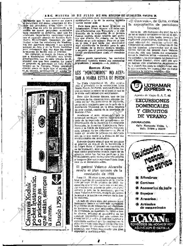 ABC SEVILLA 30-07-1974 página 14