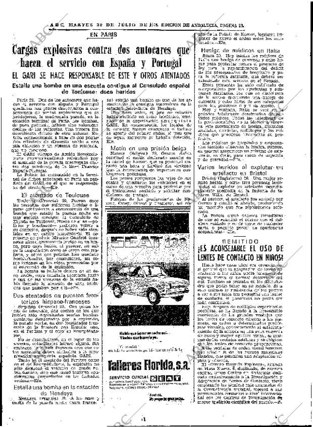 ABC SEVILLA 30-07-1974 página 21