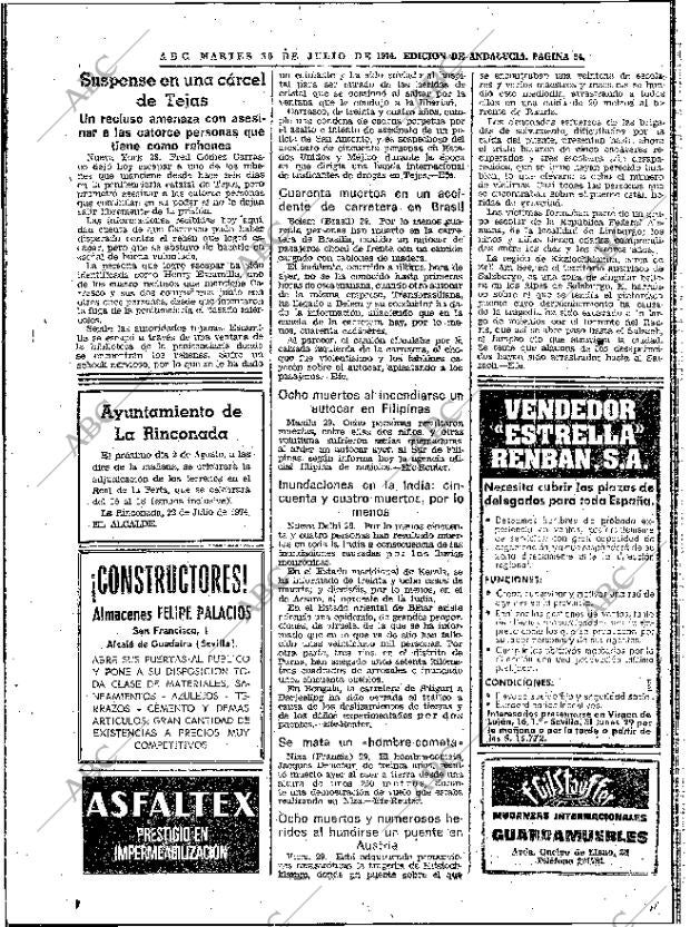 ABC SEVILLA 30-07-1974 página 32