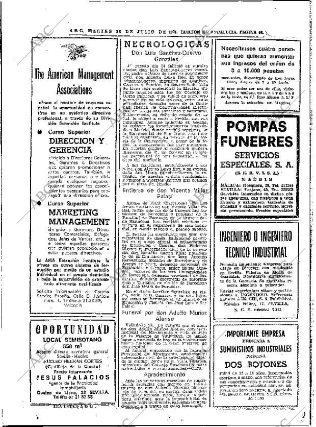 ABC SEVILLA 30-07-1974 página 44