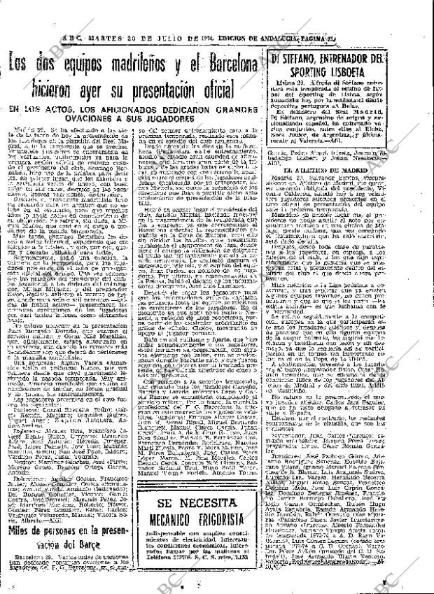 ABC SEVILLA 30-07-1974 página 49