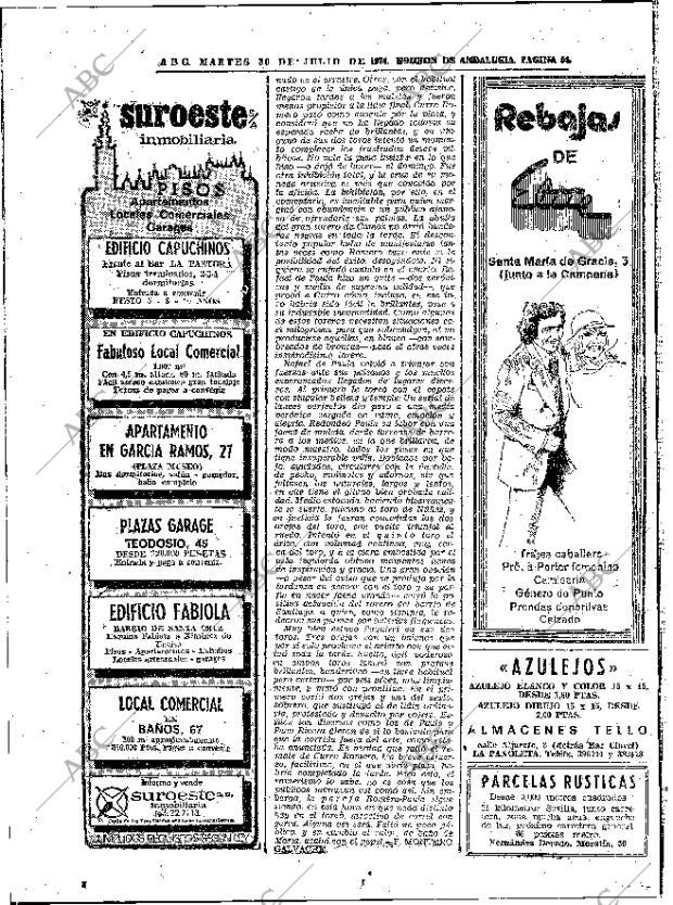 ABC SEVILLA 30-07-1974 página 52