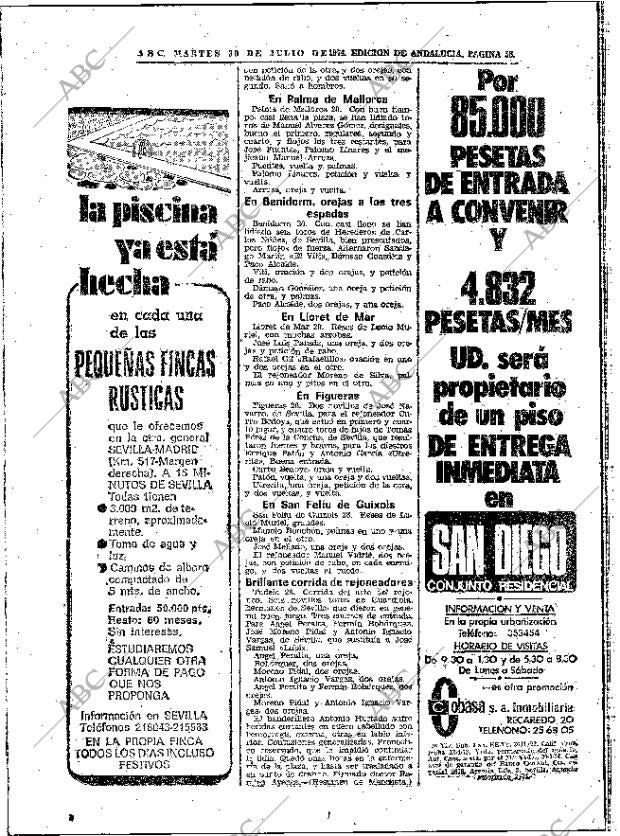 ABC SEVILLA 30-07-1974 página 54