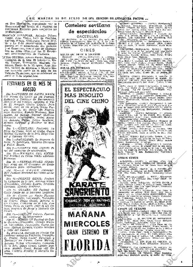 ABC SEVILLA 30-07-1974 página 61