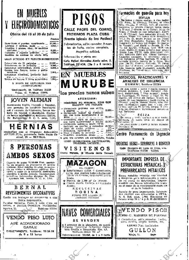 ABC SEVILLA 30-07-1974 página 71