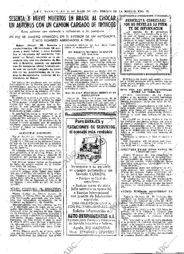 ABC MADRID 31-07-1974 página 25