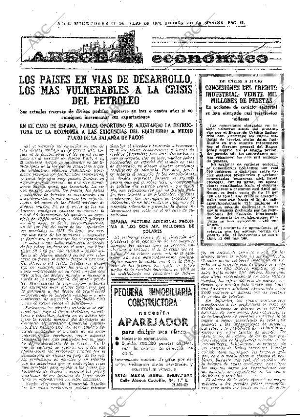 ABC MADRID 31-07-1974 página 41