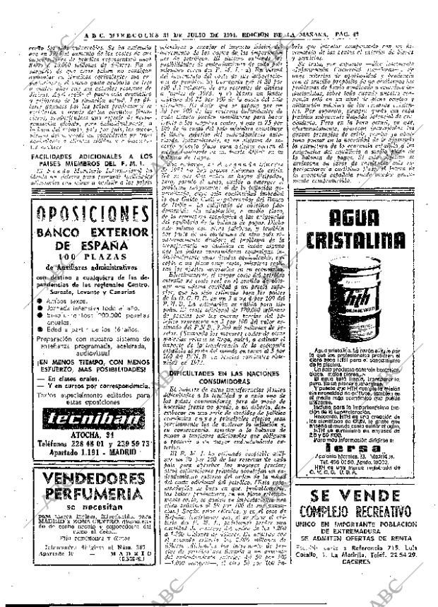 ABC MADRID 31-07-1974 página 42