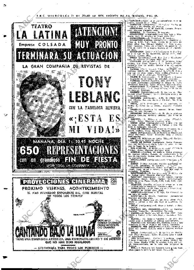 ABC MADRID 31-07-1974 página 58