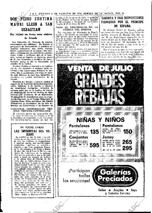 ABC MADRID 01-08-1974 página 21