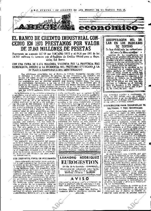ABC MADRID 01-08-1974 página 45