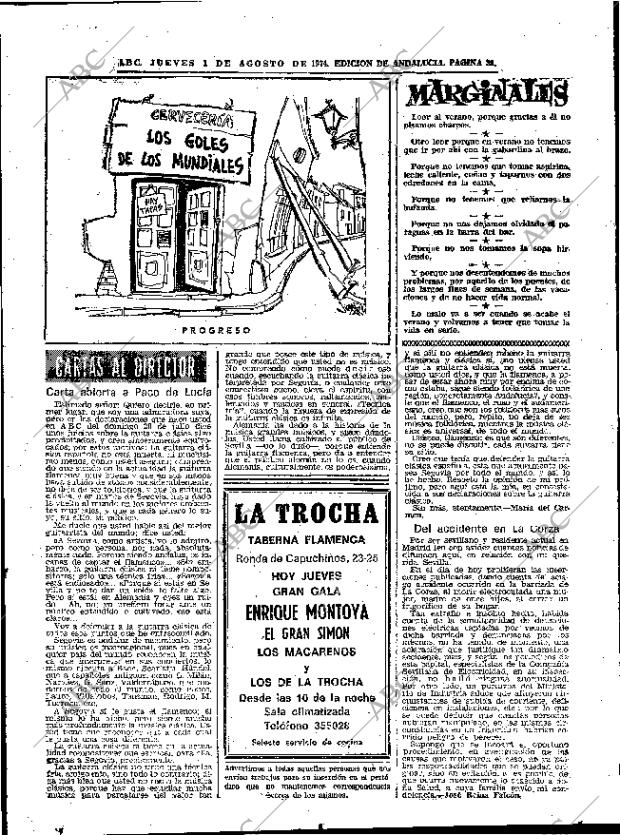 ABC SEVILLA 01-08-1974 página 31