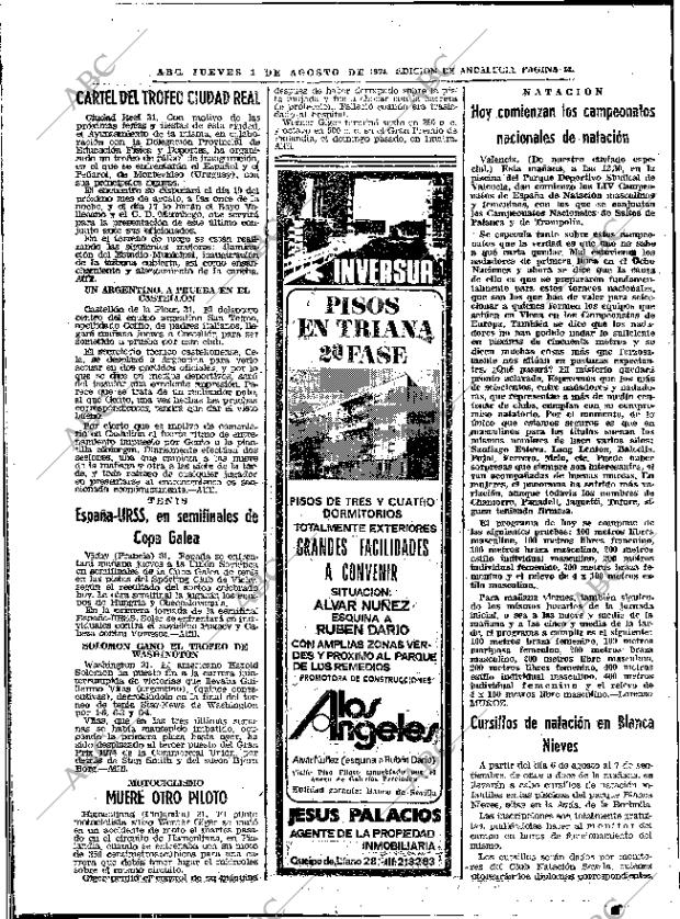 ABC SEVILLA 01-08-1974 página 44