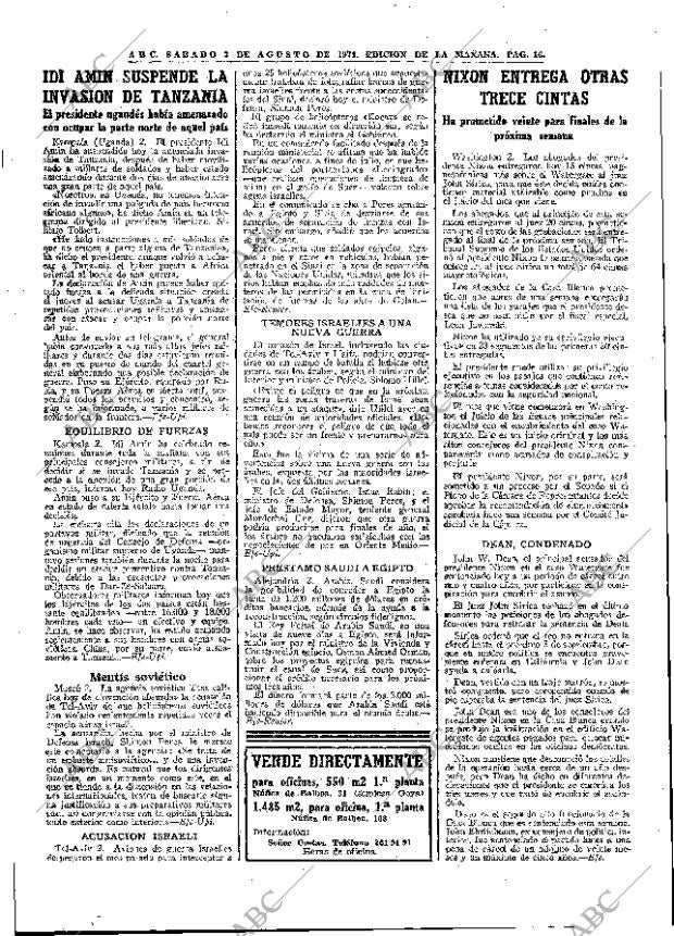 ABC MADRID 03-08-1974 página 16